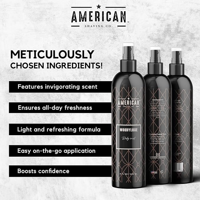 WoodyLuxe Body Mist For Men