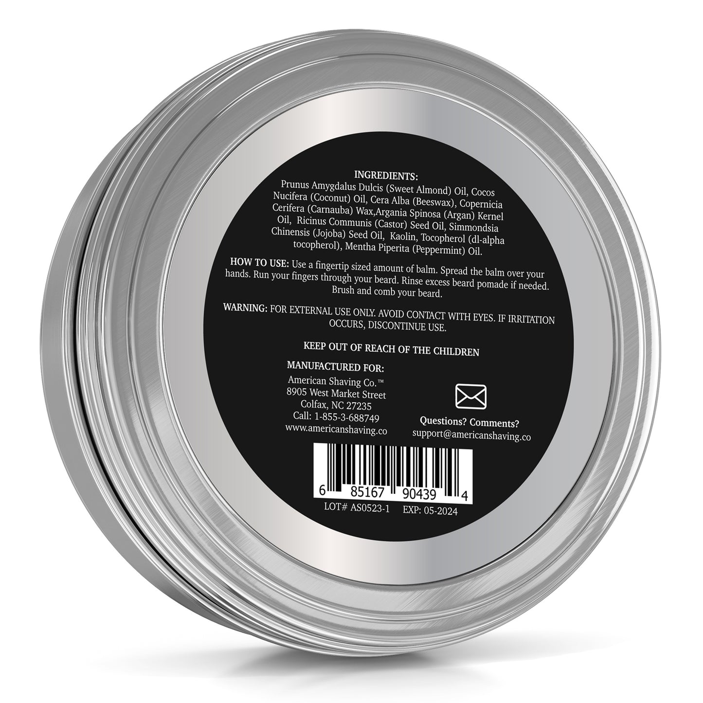 Beard Pomade with Medium Hold and High Shine