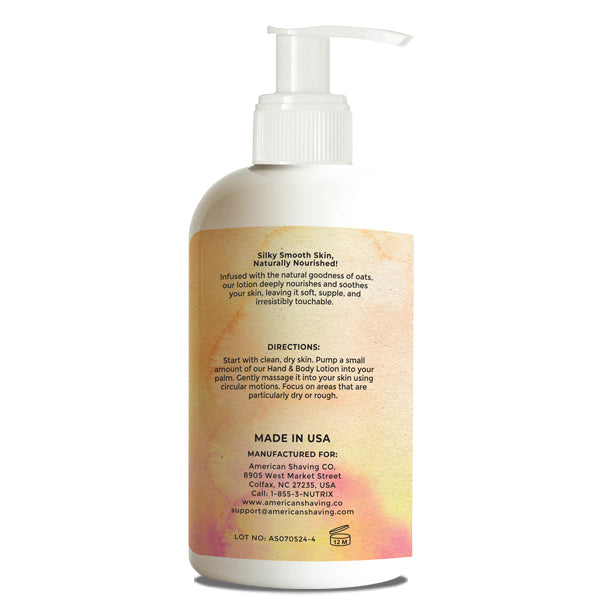 Calmara Nourishing Hand & Body Lotion With Oat Milk