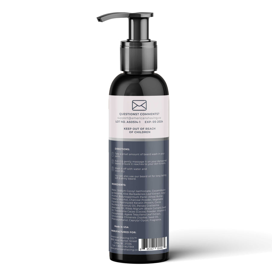 BEARD WASH WITH CHARCOAL SCENT